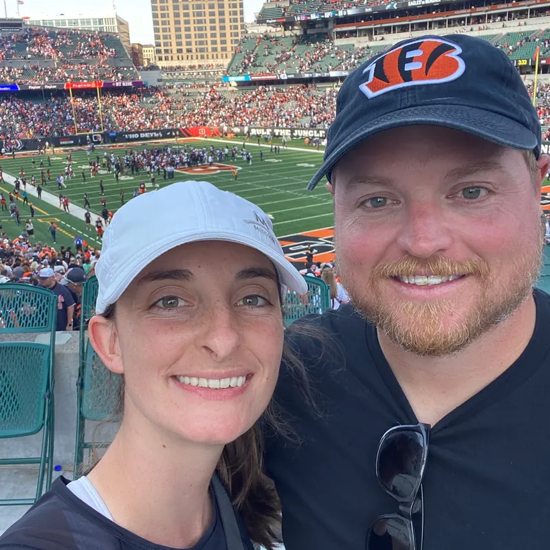 Liz's first Bengals game!